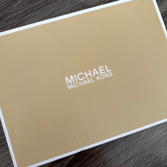 Michael Kors Silver Georgia Ankle Strap Glitter Heel Women’s 10 - Picture 7 of 8